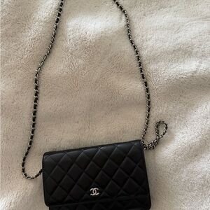 Chanel Black Quilted Crossbody mini Bag